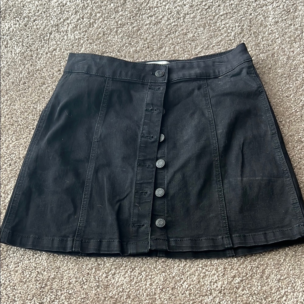 Mudd Black A-Line Mini Skirt Casual